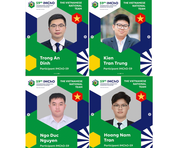 4 học sinh tham dự và đạt huy chương Olympic Hóa học quốc tế Mendeleev lần thứ 59. 4 học sinh tham dự và đạt huy chương Olympic Hóa học quốc tế Mendeleev lần thứ 59.