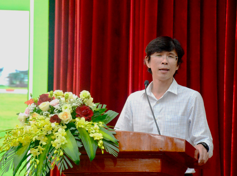 PGS, TS Nguyễn Anh Thi, Trưởng Ban Quản lý Khu Công nghệ cao thành phố Hồ Chí Minh phát biểu. PGS, TS Nguyễn Anh Thi, Trưởng Ban Quản lý Khu Công nghệ cao thành phố Hồ Chí Minh phát biểu.