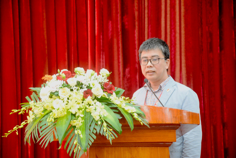 PGS, TS Trương Việt Anh, Trưởng Ban Khoa học và Công nghệ, Đại học Bách khoa Hà Nội phát biểu. PGS, TS Trương Việt Anh, Trưởng Ban Khoa học và Công nghệ, Đại học Bách khoa Hà Nội phát biểu.