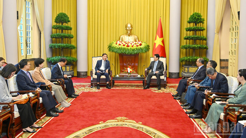 Chủ tịch nước Lương Cường tiếp ông Park Chang Dal, Đặc phái viên của Tổng thống Hàn Quốc.