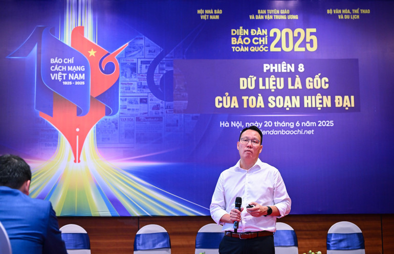 Nhà báo Phạm Anh Chiến, Phó giám đốc VTV Digital. (Ảnh: THÀNH ĐẠT) chien.jpg