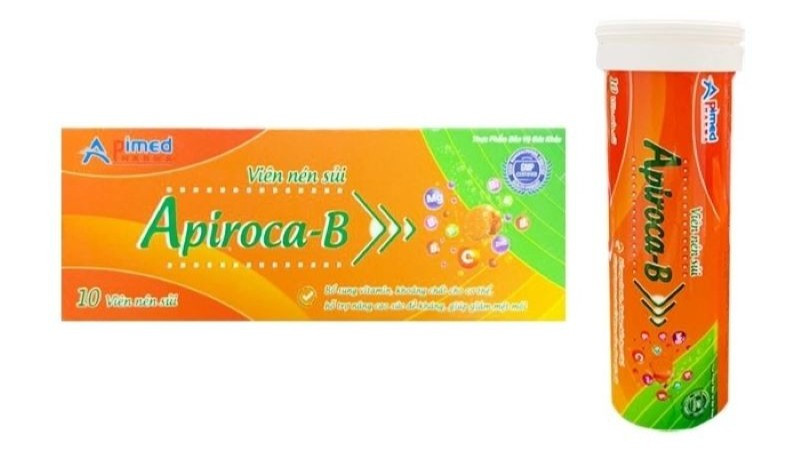 Thực phẩm bảo vệ sức khỏe Apiroca-B của Công ty Cổ phần Dược phẩm APIMED. (Ảnh chụp màn hình)