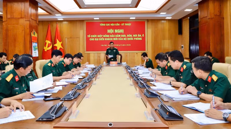 Tổng cục Hậu cần-Kỹ thuật tổ chức hội nghị tổ chức hiệp đồng bảo đảm đưa, đón, nơi ăn, ở cho đại biểu khách mời của Bộ Quốc phòng.