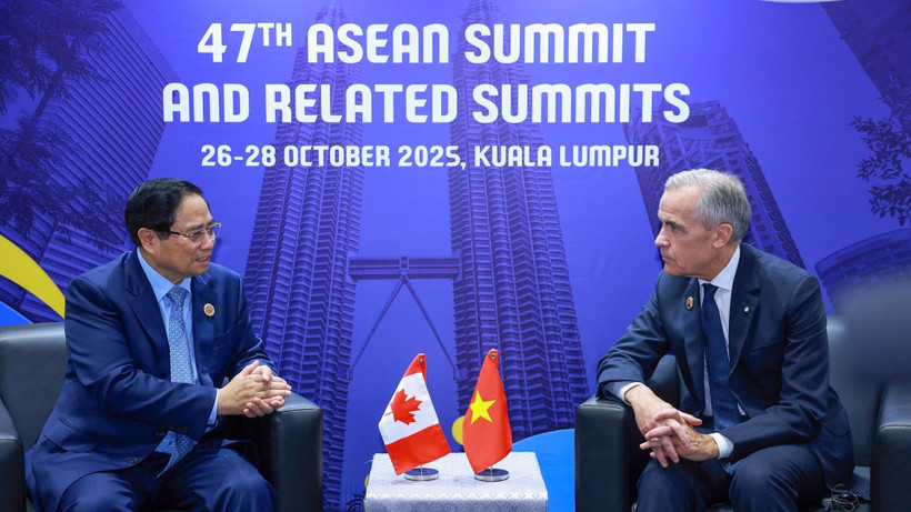 Thủ tướng Chính phủ Phạm Minh Chính mong muốn Canada đẩy mạnh hợp tác, hỗ trợ Việt Nam trong những lĩnh vực mà Canada có thế mạnh. (Ảnh: VGP/Nhật Bắc)