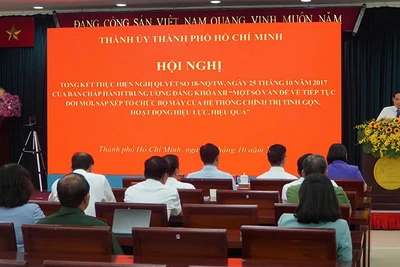 Quang cảnh hội nghị. (Ảnh: LÊ VĨNH)