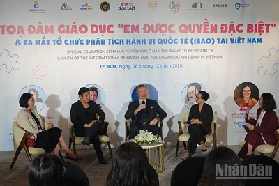 Quang cảnh buổi tọa đàm. (Ảnh: Linh Bảo)