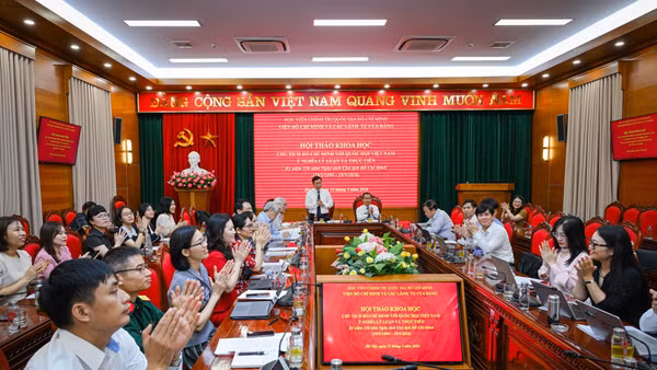 Quang cảnh hội thảo. (Ảnh: BẢO LONG)