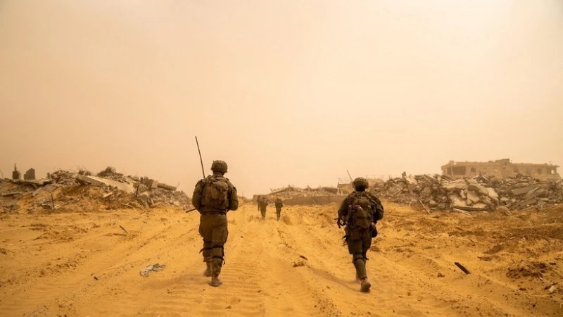 Binh sĩ Israel được triển khai tại Dải Gaza. (Ảnh: THX) 