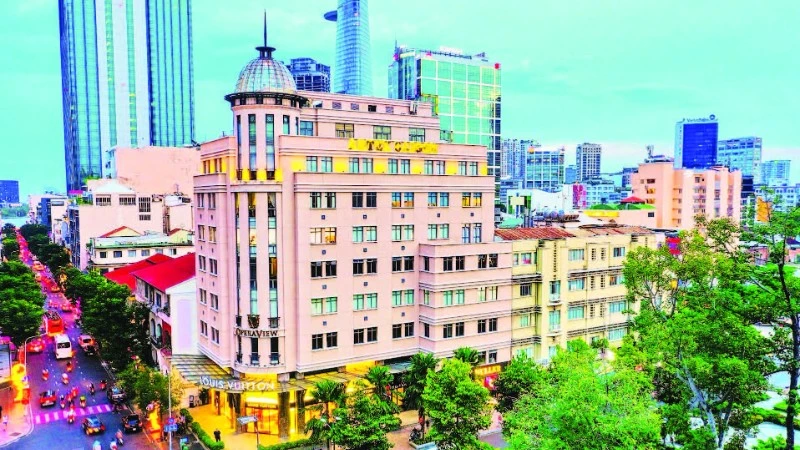 Một góc trung tâm của Thành phố Hồ Chí Minh năng động và phát triển.