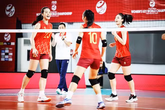 Tuyển bóng chuyền nữ U21 Việt Nam chia tay giải vô địch thế giới bằng chiến thắng trước CH Dominica. Ảnh: VOLLEYBALL WORLD