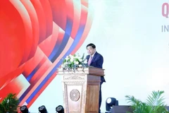 Phó Thủ tướng Chính phủ Nguyễn Chí Dũng phát biểu khai mạc Lễ hưởng ứng Ngày hội Đổi mới sáng tạo Quốc gia năm 2025.
