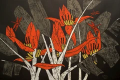 Trần Tuyết Mai, Hoa chuối, 70x46 cm, 2011.