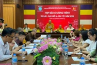 Ban tổ chức thông tin về Chương trình "Vu lan-đạo hiếu & dân tộc năm 2025. (Ảnh: HUY LÊ)