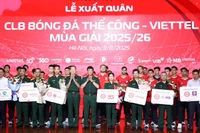 Công ty Thể thao Viettel tổ chức lễ xuất quân với mục tiêu giành chức vô địch V.League 2025/26. 
