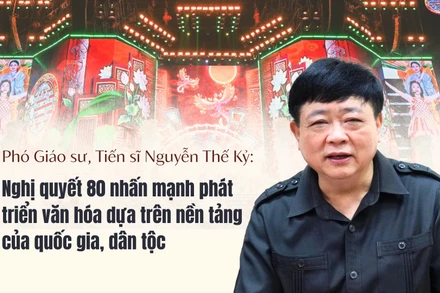 Phó Giáo sư, Tiến sĩ Nguyễn Thế Kỷ: Nghị quyết 80 nhấn mạnh phát triển văn hóa dựa trên nền tảng của quốc gia, dân tộc