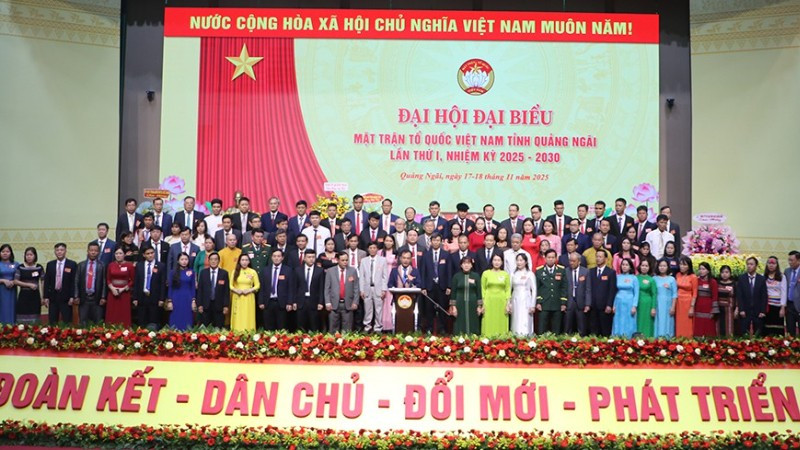 Ra mắt Ủy ban Mặt trận Tổ quốc Việt Nam tỉnh Quảng Ngãi khóa I, nhiệm kỳ 2025-2030.