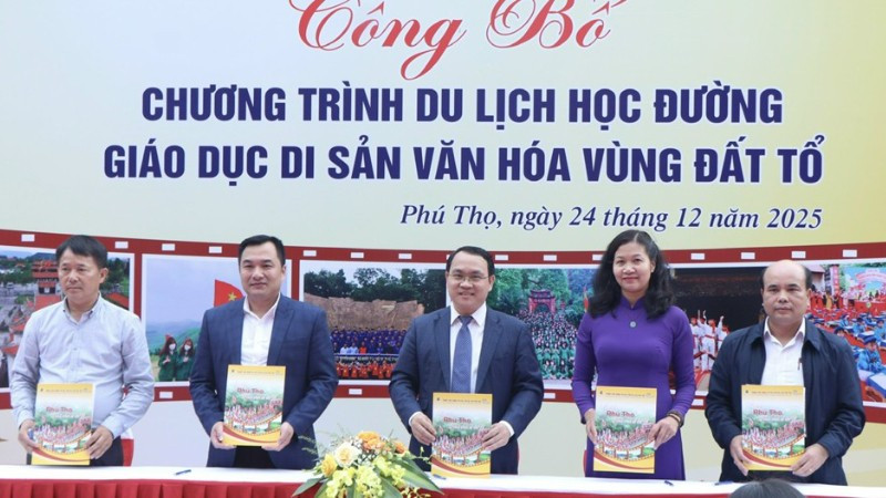 Công bố chương trình du lịch học đường giáo dục di sản văn hóa vùng đất Tổ.