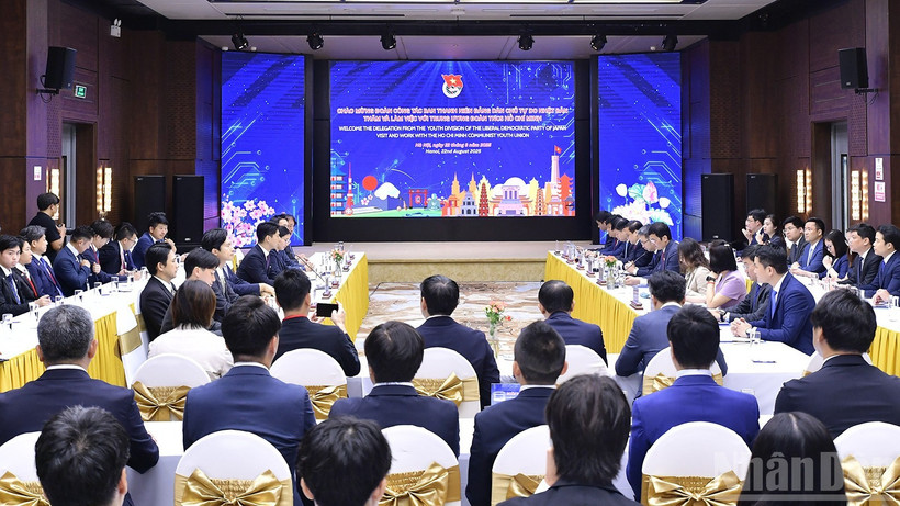 Đại biểu Việt Nam và Nhật Bản tại buổi tiếp.