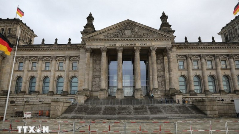Tòa nhà Quốc hội tại Thủ đô Berlin, Đức. (Ảnh: THX/TTXVN)