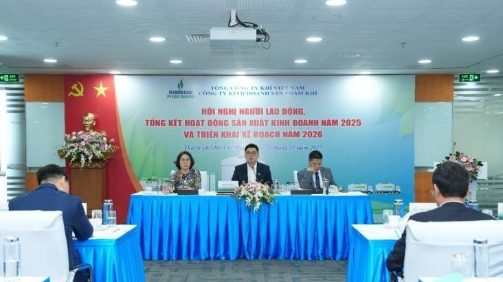 Đoàn Chủ tịch điều hành Hội nghị người lao động năm 2025 của PV GAS TRADING
