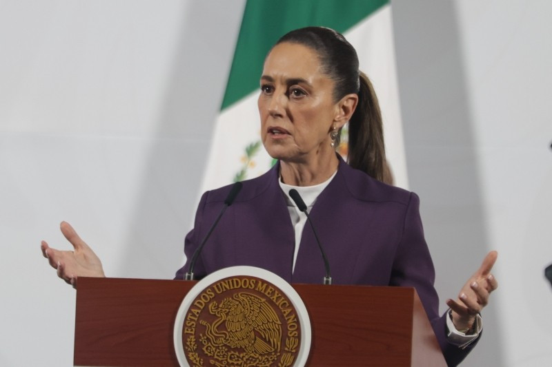 Tổng thống Mexico Claudia Sheinbaum phát biểu tại Mexico City. (Ảnh tư liệu: THX/TTXVN)