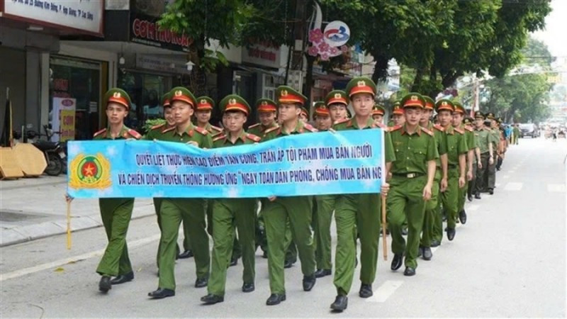 Chiến dịch truyền thông hưởng ứng “Ngày toàn dân phòng chống mua bán người”.