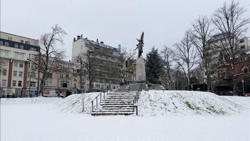 Khung cảnh tại Brussels ngày 7/1. (Ảnh: TTXVN)