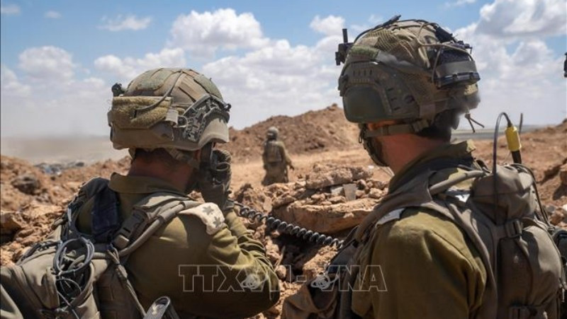 Binh sĩ Israel được triển khai tại Dải Gaza. (Ảnh: THX/TTXVN)