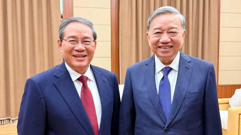 Tổng Bí thư Tô Lâm gặp Thủ tướng Quốc vụ viện Trung Quốc Lý Cường.