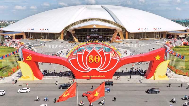 Trung tâm Hội chợ Triển lãm quốc gia (VEC) tại Đông Anh, Hà Nội. (Ảnh: GIA HUY)