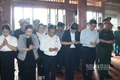 Lãnh đạo tỉnh Quảng Ngãi tưởng nhớ các anh hùng liệt sĩ tại Đền tưởng niệm Liệt sĩ Trường Sơn ở xã biên giới Bờ Y.