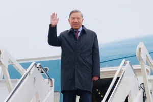 Tổng Bí thư Tô Lâm tới Hoa Kỳ, tham dự cuộc họp khai mạc Hội đồng Hòa bình về Gaza. (Ảnh: VĂN HIẾU)