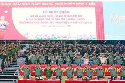 Toàn cảnh Lễ xuất quân.