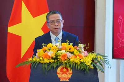 Đại sứ Phạm Thanh Bình phát biểu tại Chương trình gặp gỡ báo chí năm 2026.