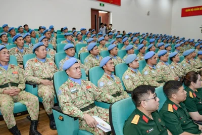 Hơn 200 cán bộ, chiến sĩ Đội Công binh số 3 và Bệnh viện dã chiến cấp 2 số 6 hoàn thành nhiệm kỳ Gìn giữ hòa bình Liên hợp quốc.