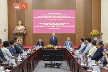 Quang cảnh buổi tiếp. (Ảnh: PV)