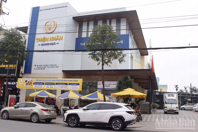 Khu khám cao cấp Thiện Nhân Quảng Ngãi tại 168 Hùng Vương, phường Nghĩa Lộ. 
