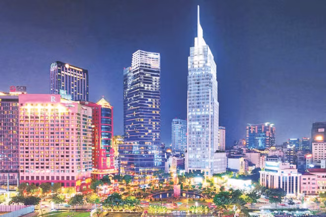 Khu vực trung tâm Thành phố Hồ Chí Minh được quy hoạch xây dựng Trung tâm Tài chính quốc tế. (Ảnh ANH THẾ)