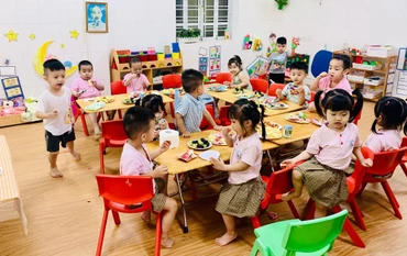 Học sinh tại một trường mầm non ở Hải Phòng. (Ảnh minh họa)