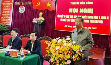 Đồng chí Tô Lâm phát biểu chỉ đạo hội nghị.
