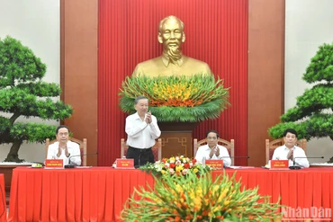 Tổng Bí thư, Chủ tịch nước Tô Lâm và các đồng chí Lãnh đạo Đảng, Nhà nước chủ trì Hội nghị gặp mặt các đồng chí lãnh đạo, nguyên lãnh đạo Đảng, Nhà nước.