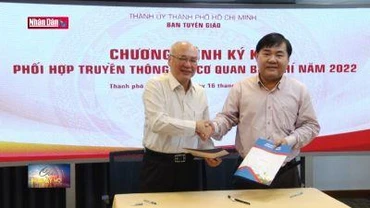 Ban Tuyên giáo Thành ủy TP Hồ Chí Minh ký kết phối hợp tryền thông với báo chí