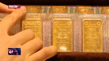Giá vàng miếng SJC giảm 1,1 triệu đồng/lượng