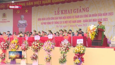 Khai giảng Khóa huấn luyện chiến sĩ công an nghĩa vụ 2023