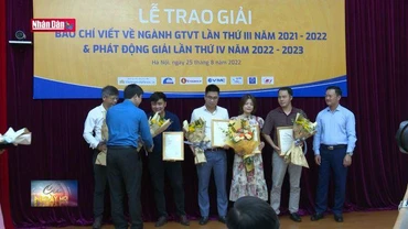 25 tác phẩm đoạt giải báo chí viết về ngành Giao thông vận tải