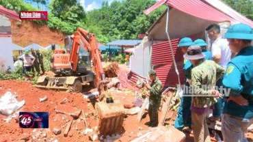 Sạt lở đất sập nhà dân, 02 người tử vong