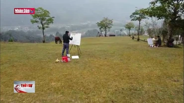 Hội trại vẽ tranh trực họa "Hà Giang - Nơi gặp gỡ đất trời"