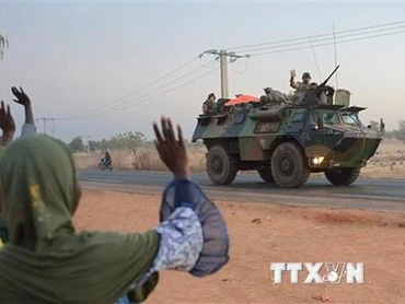 Binh sĩ Pháp rời Bamako, Mali, ngày 15/1/2013. (Ảnh: AFP/ TTXVN)