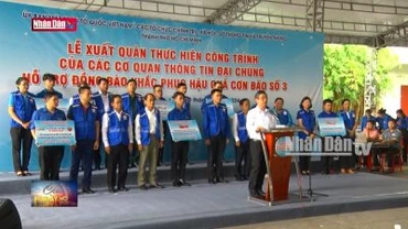 Xuất quân hỗ trợ đồng bào khắc phục hậu quả bão số 3