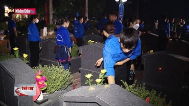 Tuổi trẻ cả nước thắp nến tri ân các anh hùng liệt sĩ